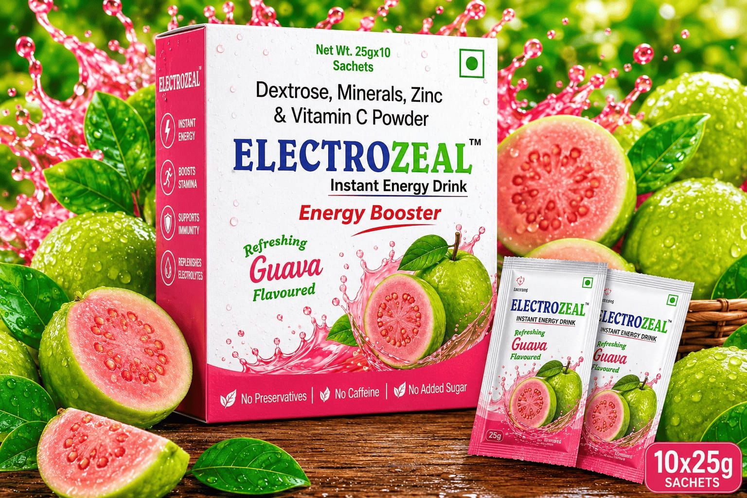 electrozeal GUAVA ENERGY DRINK POWDER Energy Drink-picture-15