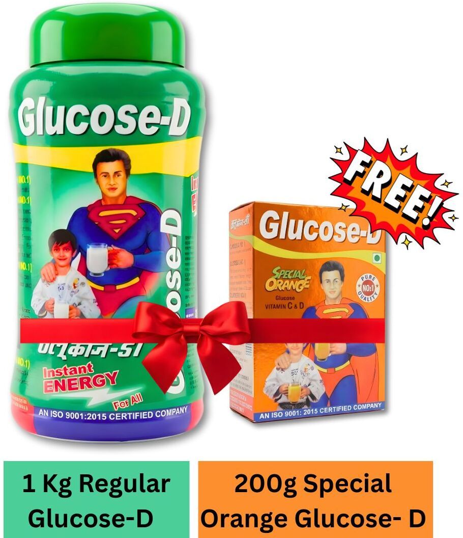 glucose-d Regular Sports Drink Powder 1 kg Jar + 200g Special Orange Glucose FREE | Energy Drink-picture-20