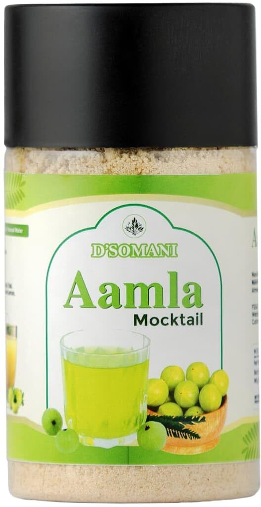 d'somani Aamla Mocktail Powder 400g | Vitamin C Rich Drink for Immunity & Digestion Hydration Drink-picture-14