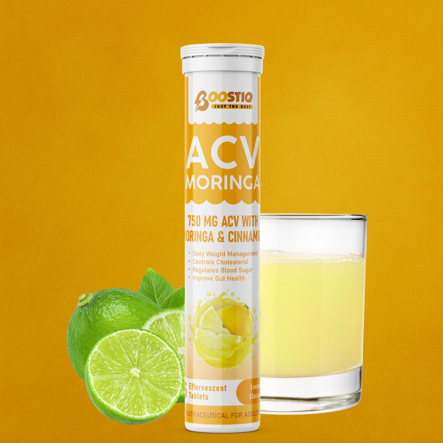 boostiq ACV Moringa (Lemon) To Control Cravings, Apple Cider Vinegar, No Added Sugar Nutrition Drink-picture-46