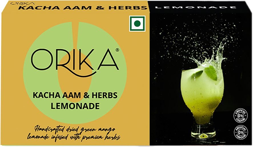 Kachaa Aam Lemonade Drink Premix 190 gm Natural Herb Lemonade Hydration Drink-image-2