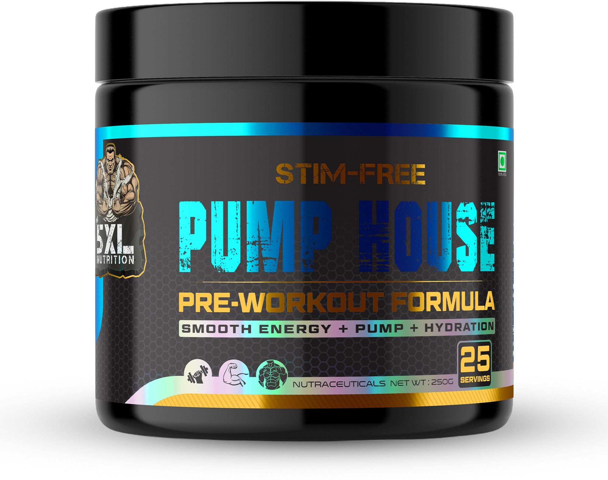 The5xNutrition Pump House Stim Free Pre Workout for Pump, Hydration & Endurance Energy Drink-image-36