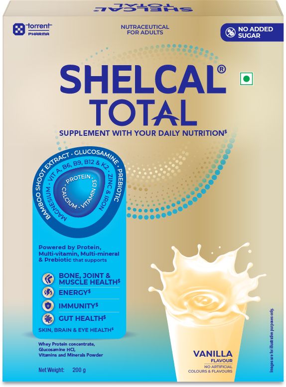 shelcal TOTAL Powered by Protein, Multi-Vitamin, Multi-Mineral, Prebiotic Torrent Pharma Nutrition Drink-picture-34