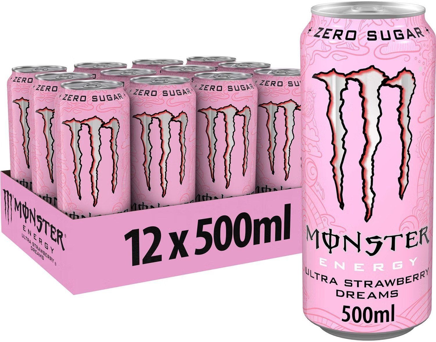 Monster Energy Ultra Strawberry Dreams Energy Drink 12 x 500 ml Energy Drink-image-36