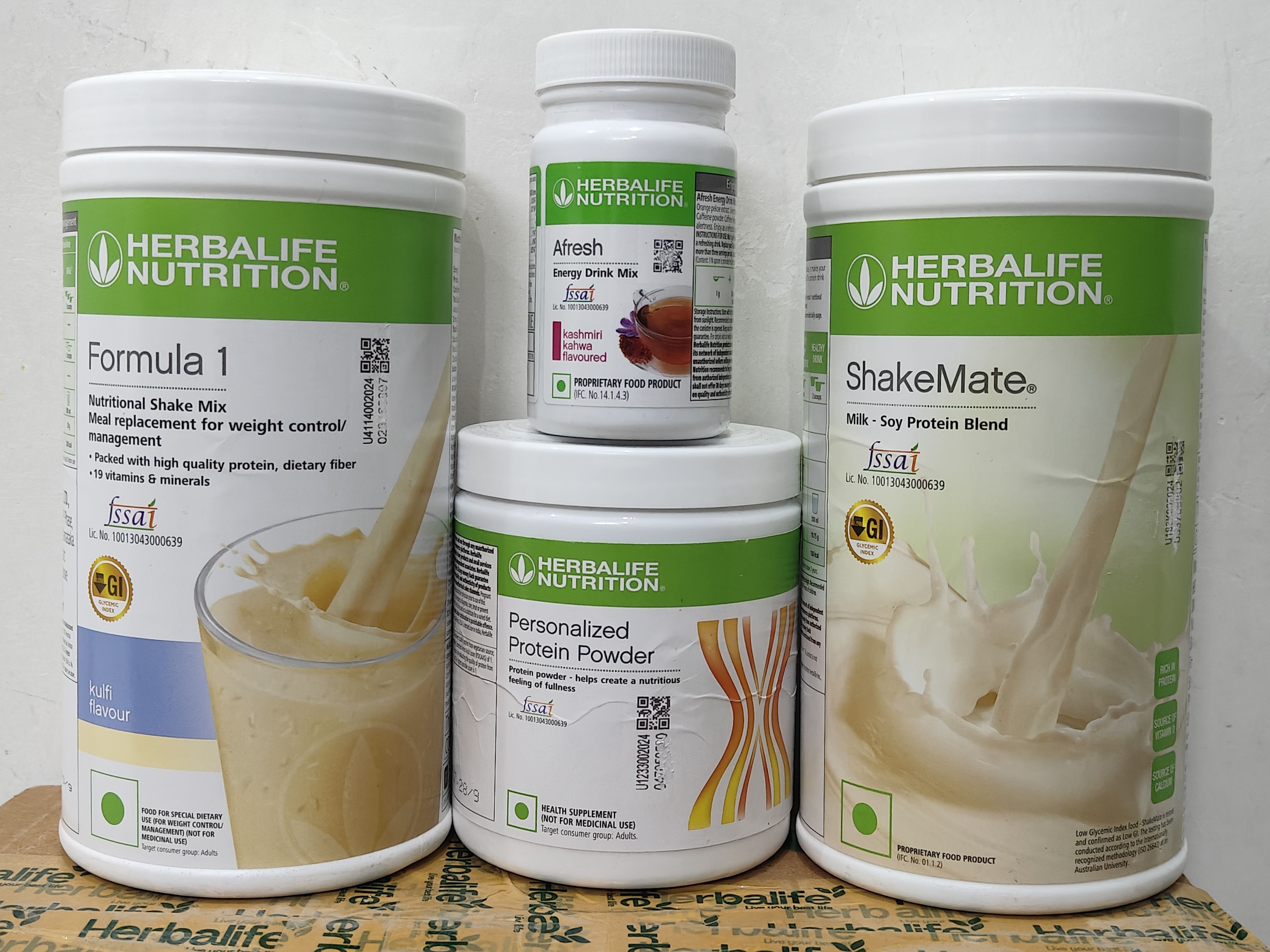 herbalife nutrition WEIGHT LOSS F1 KULFI SHAKE SHAKEMATE PROTEIN POWDER 200GM AFRESH KASHMIRI KHAWA Nutrition Drink-picture-40