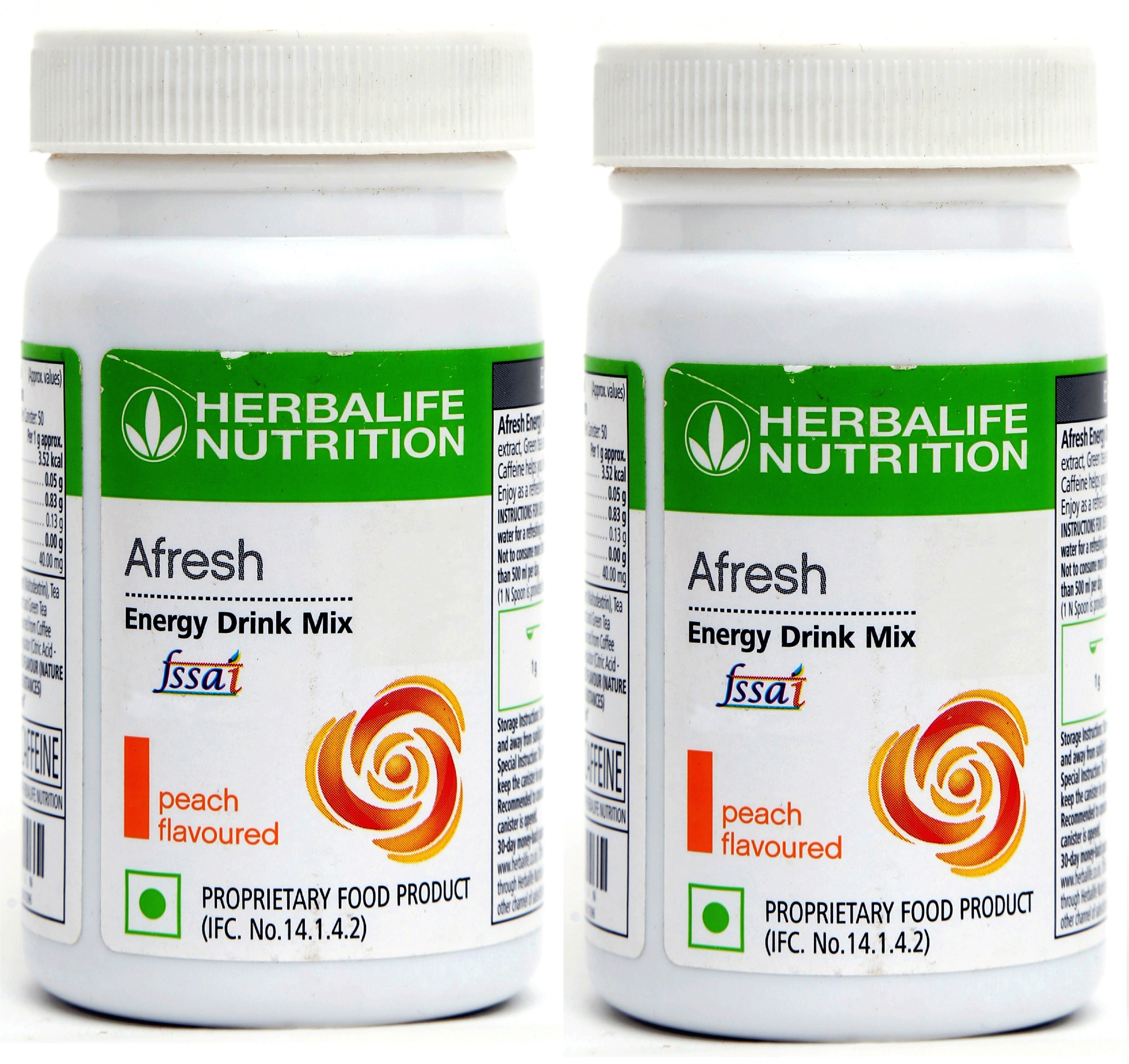 Afresh Energy Drink - Peach Flavor Combo Pack Of 2 Energy Drink