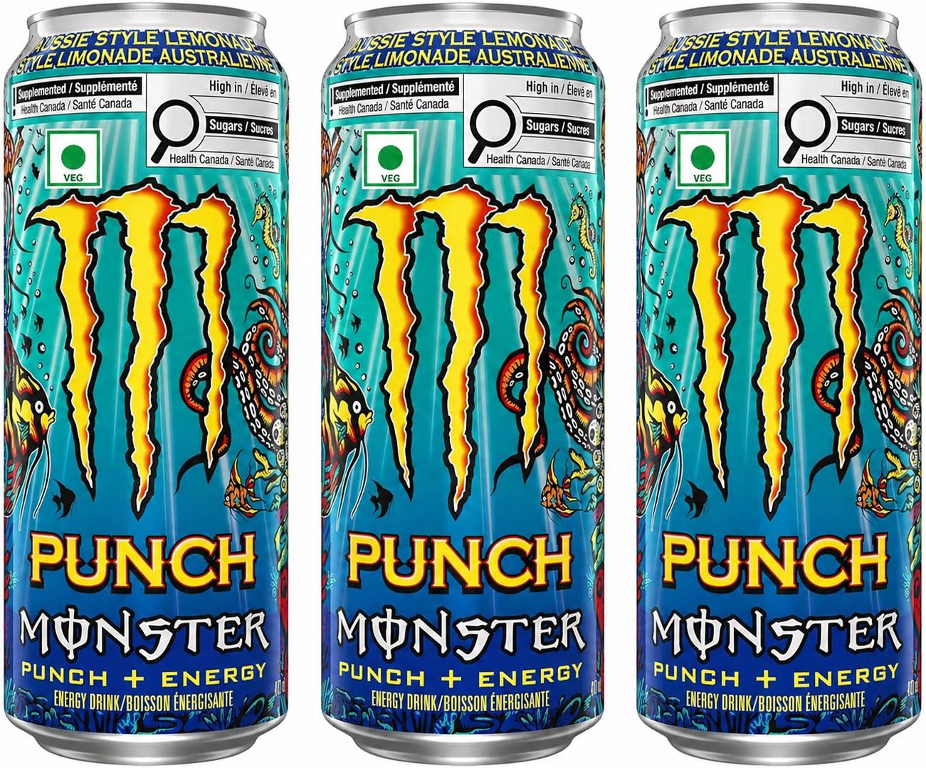 Monster Energy Aussie Lemonade Style, 500ml ( Pack Of 3 ) Energy Drink-image-38