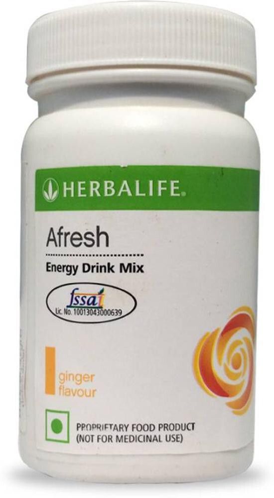 herbalife Afresh Formula With Guarana Seeds Ginger Protein BlendsÂ Â (50 g, Ginger) Energy Drink-picture-0