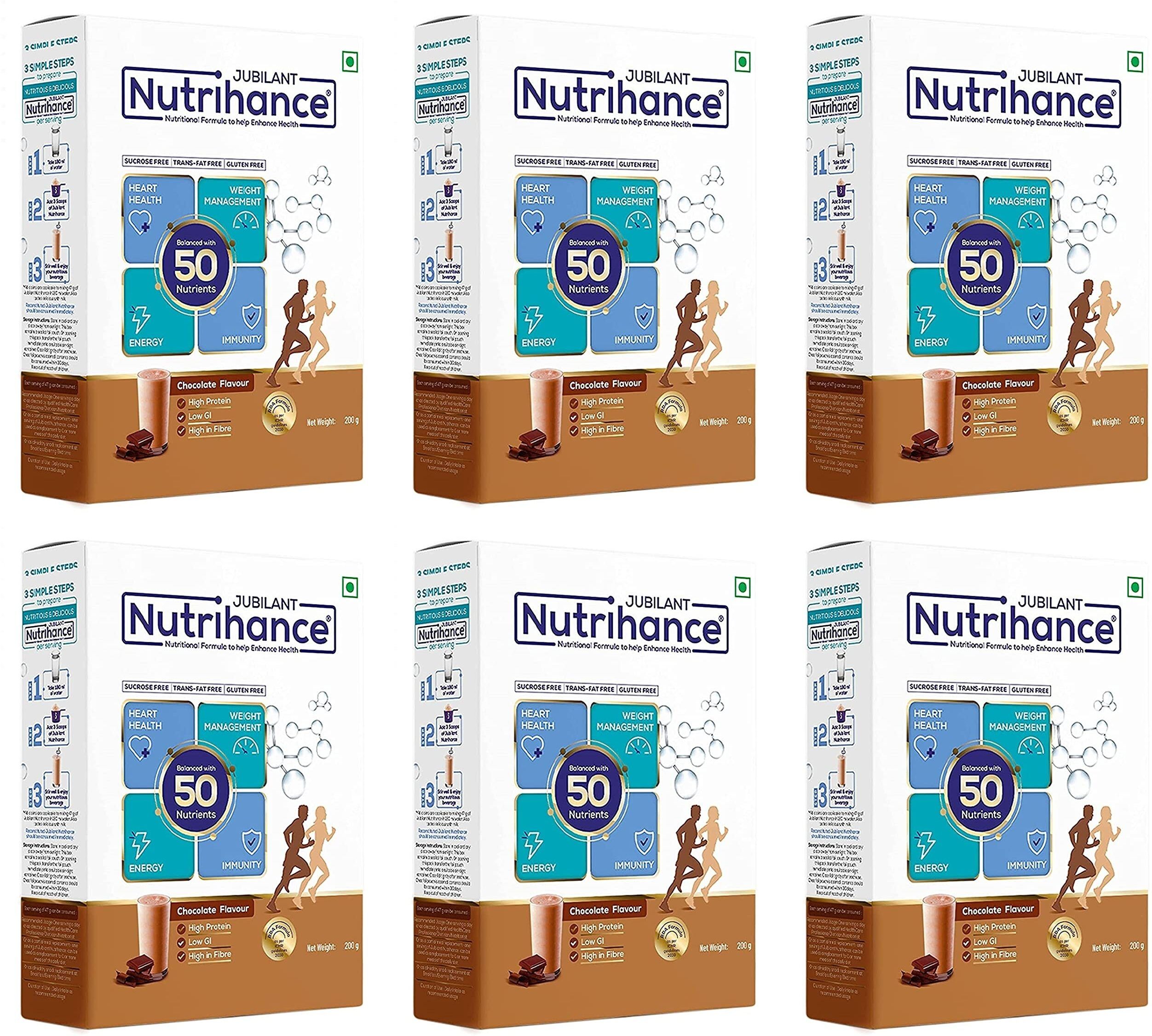 jubilant nutrihance Complete Nutritional Drink with 50 Vital Nutrients ,200g x Pack of 6 Nutrition Drink-picture-24