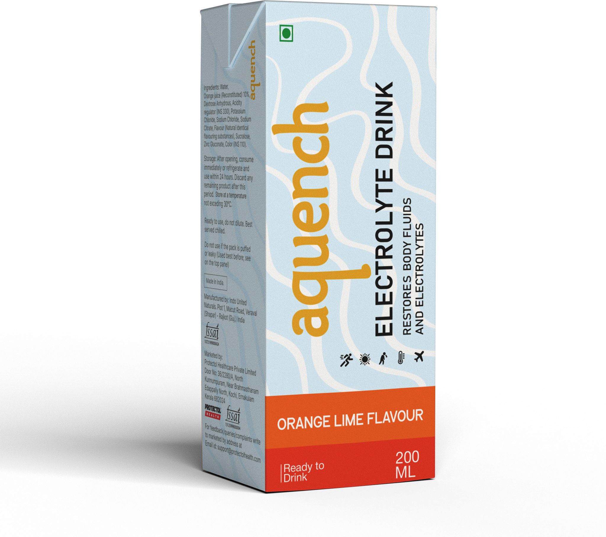 aquench Apple Hydration Drink | Low Sugar | 5 Electrolytes | 200 ml Pack of 30 Sports Drink-picture-11