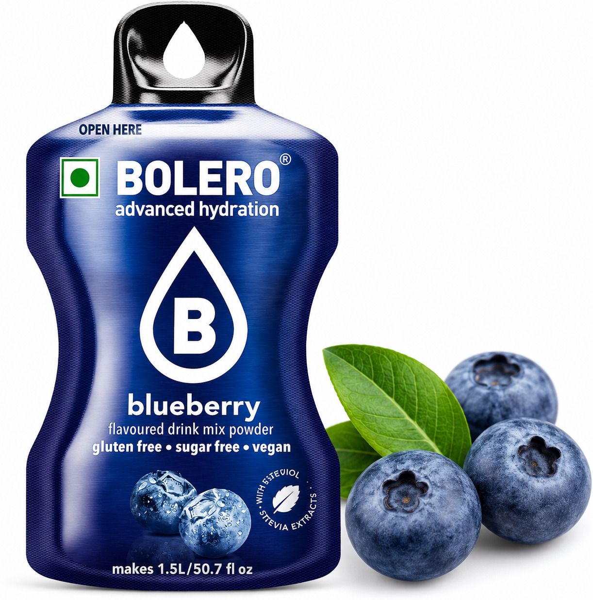 Blueberry Flavoured Drink Mix Powder | Sugar Free, Gluten Free & Vegan Energy Drink-image-23