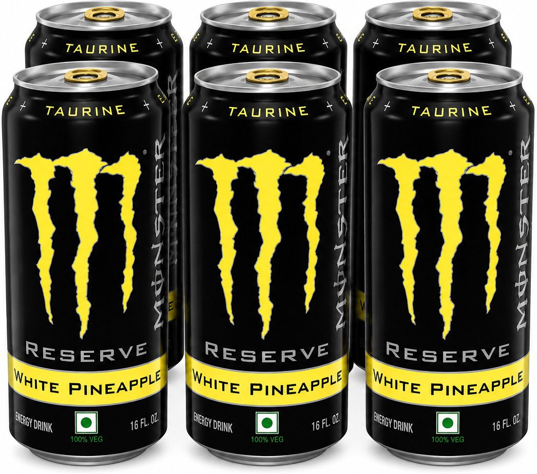 Monster White Pineapple Energy Drink ( Pack of 6 ) Energy Drink-image-42