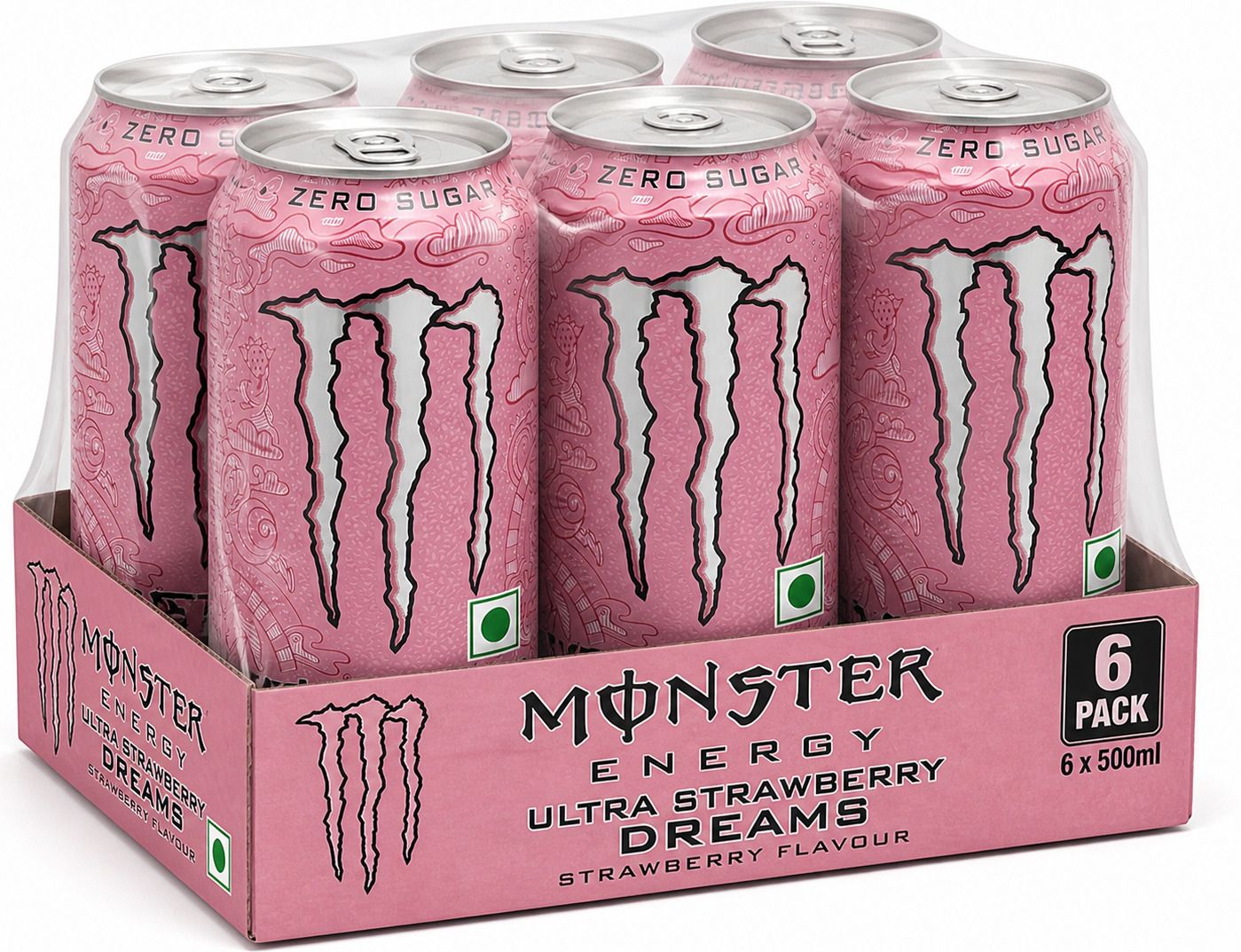 Monster Energy Ultra Strawberry Dreams, Zero Sugar , (Pack of 6 ) Energy Drink-image-9