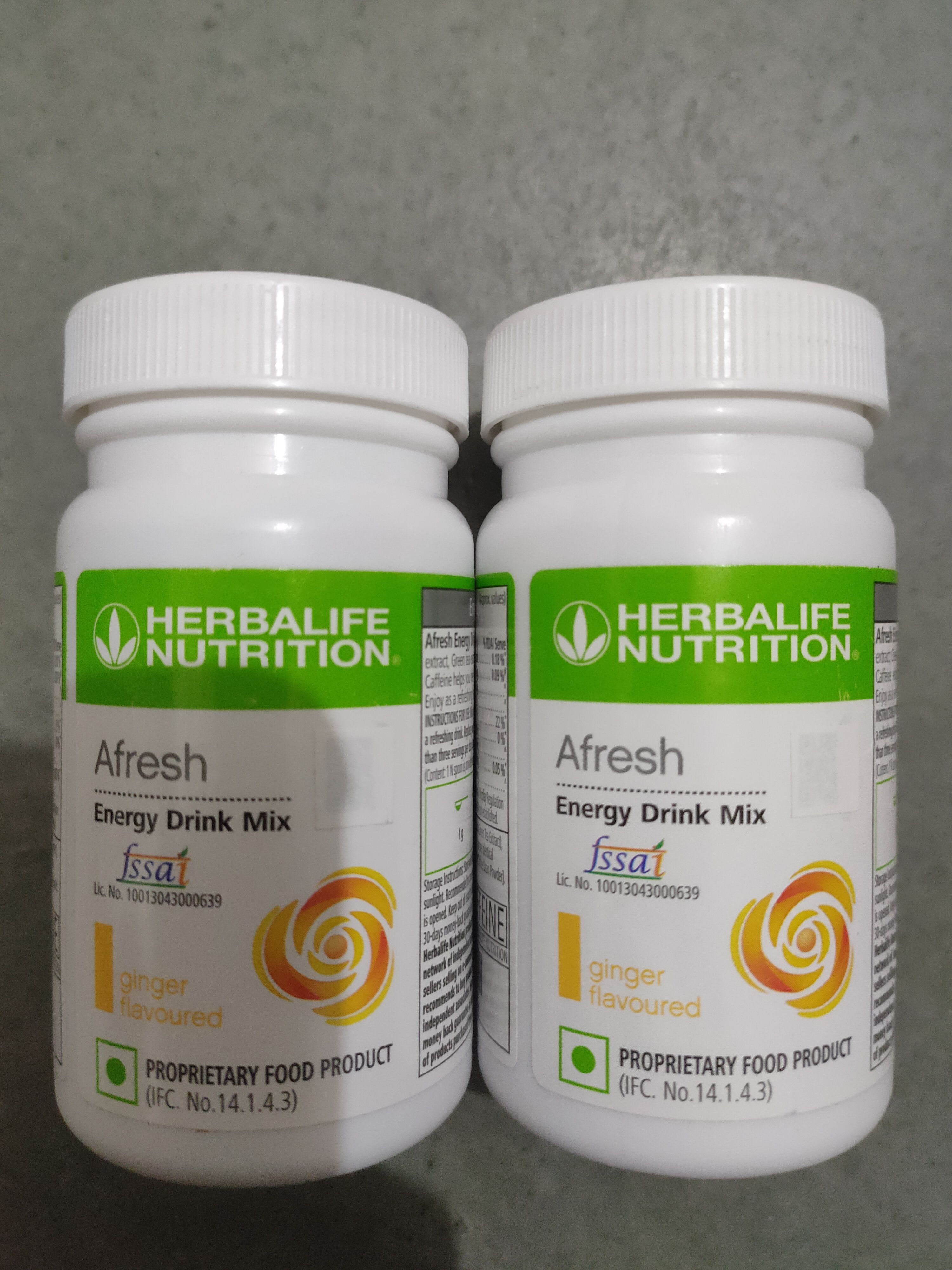 herbalife Afresh Energy Drink Ginger Flavour (50g) - Pack of 2 Energy Drink-picture-21