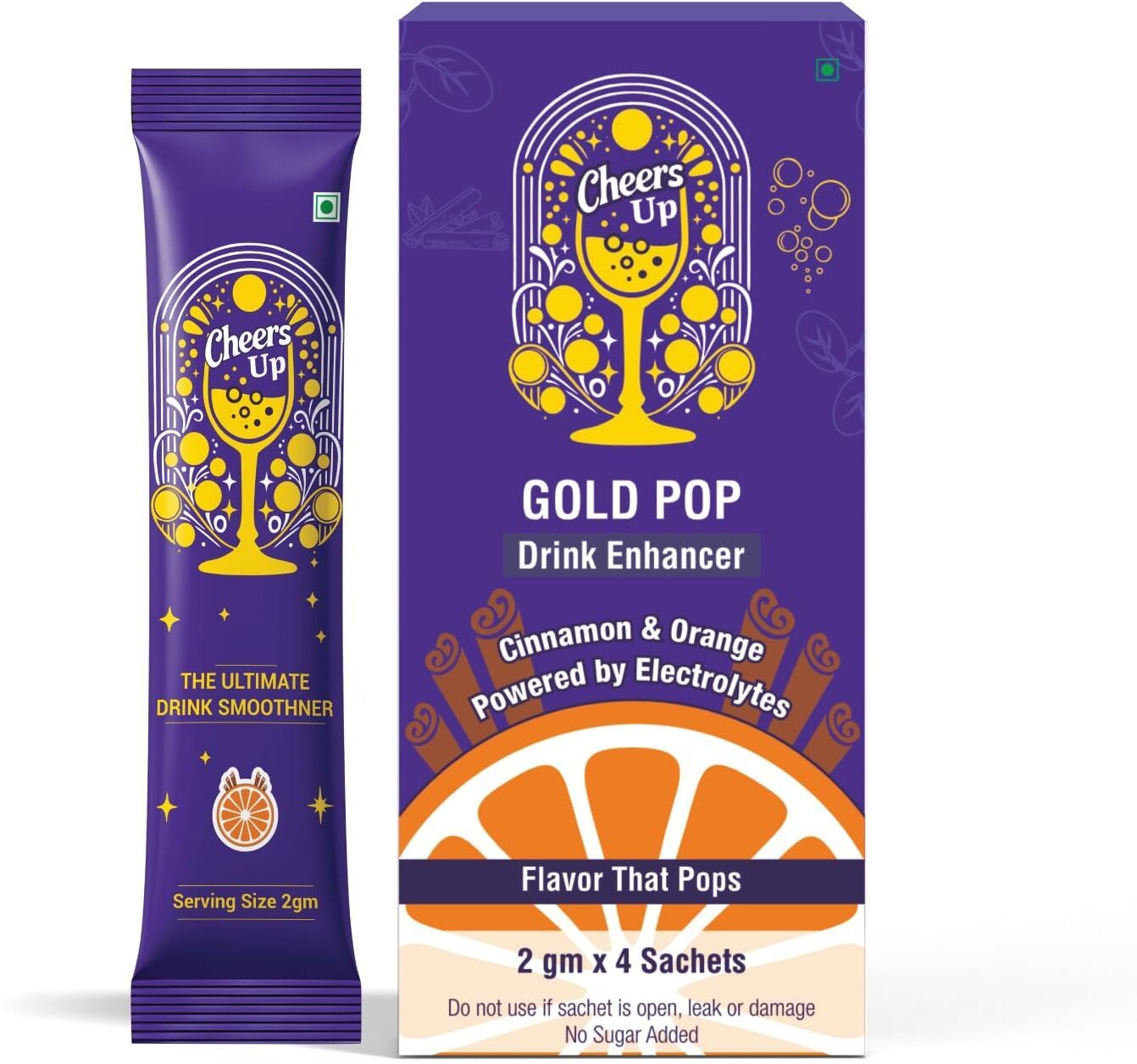 Gold pop Cocktail Mix | Mocktail Mix | Sugar Free (2 Box) Hydration Drink-image-49