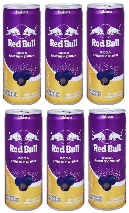 red bull Blueberry Energy Drink – 250ml Cans (Pack of 6) Energy Drink-picture-21