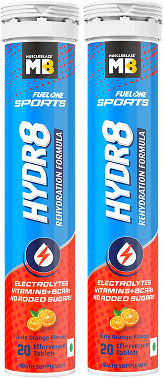 muscleblaze One Sports Hydr8, Rehydration Formula with Vitamins & BCAAs, 40 Tablets Hydration Drink-picture-19