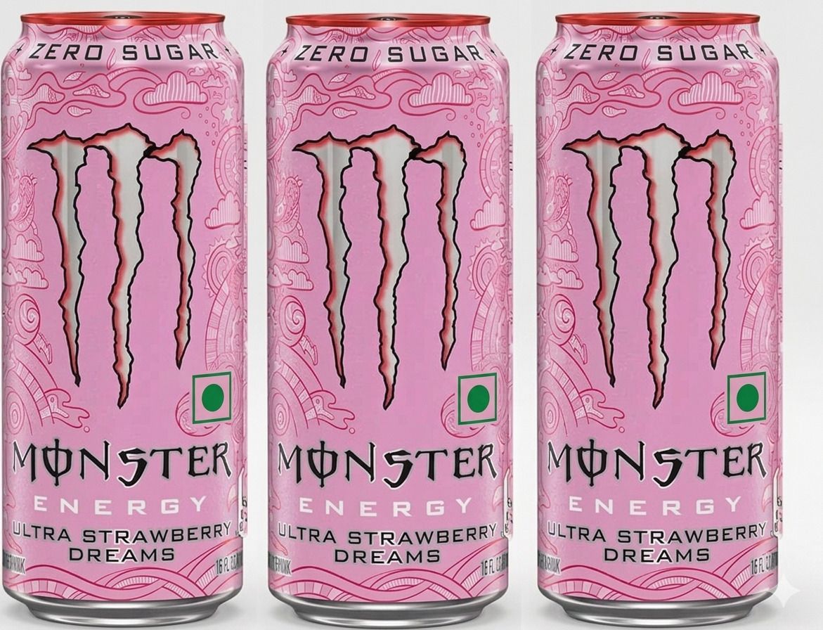 Monster Energy Ultra Strawberry Dreams, Zero Sugar , (Pack of 3 ) Energy Drink-image-14