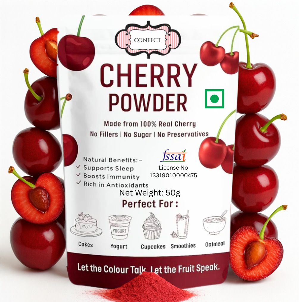 confect Cherry Powder | Natural Fruit Powder for Smoothies, Baking | Vegan, Gluten-Free Nutrition Drink-picture-15