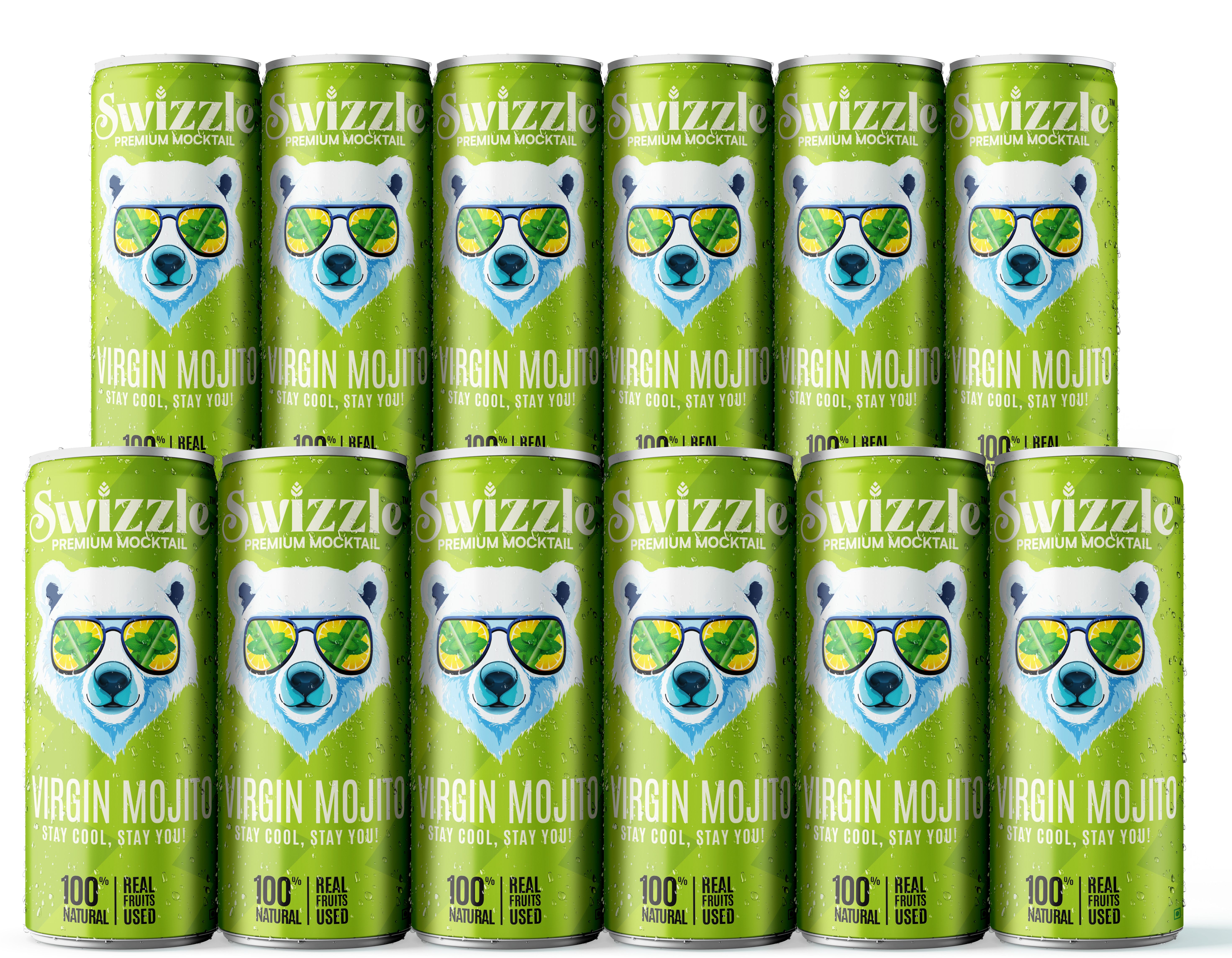 Virgin Mojito 250 ml (Pack of 12) 100% Natural Mint & Lime Refreshment Premium Hydration Drink-image-9