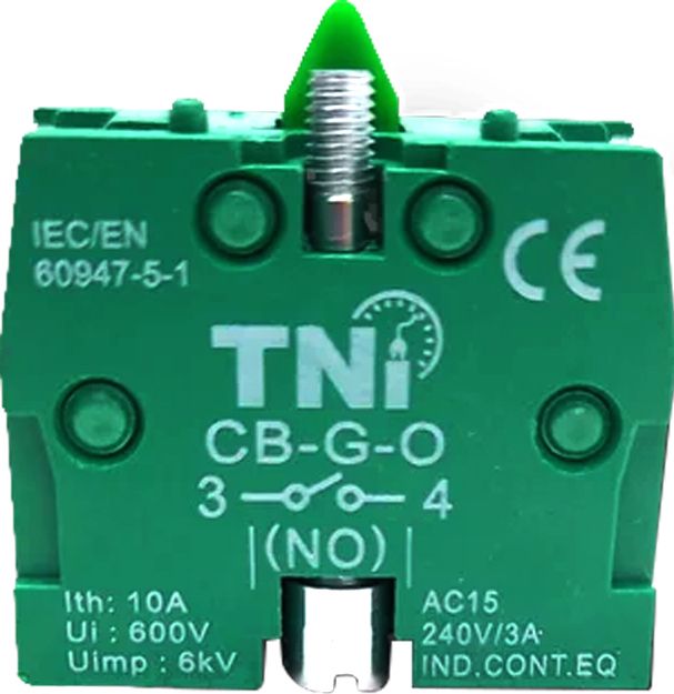 tni CB-G-O Contact Block, NO set of 50 contact element Red Test Indicator-picture-32