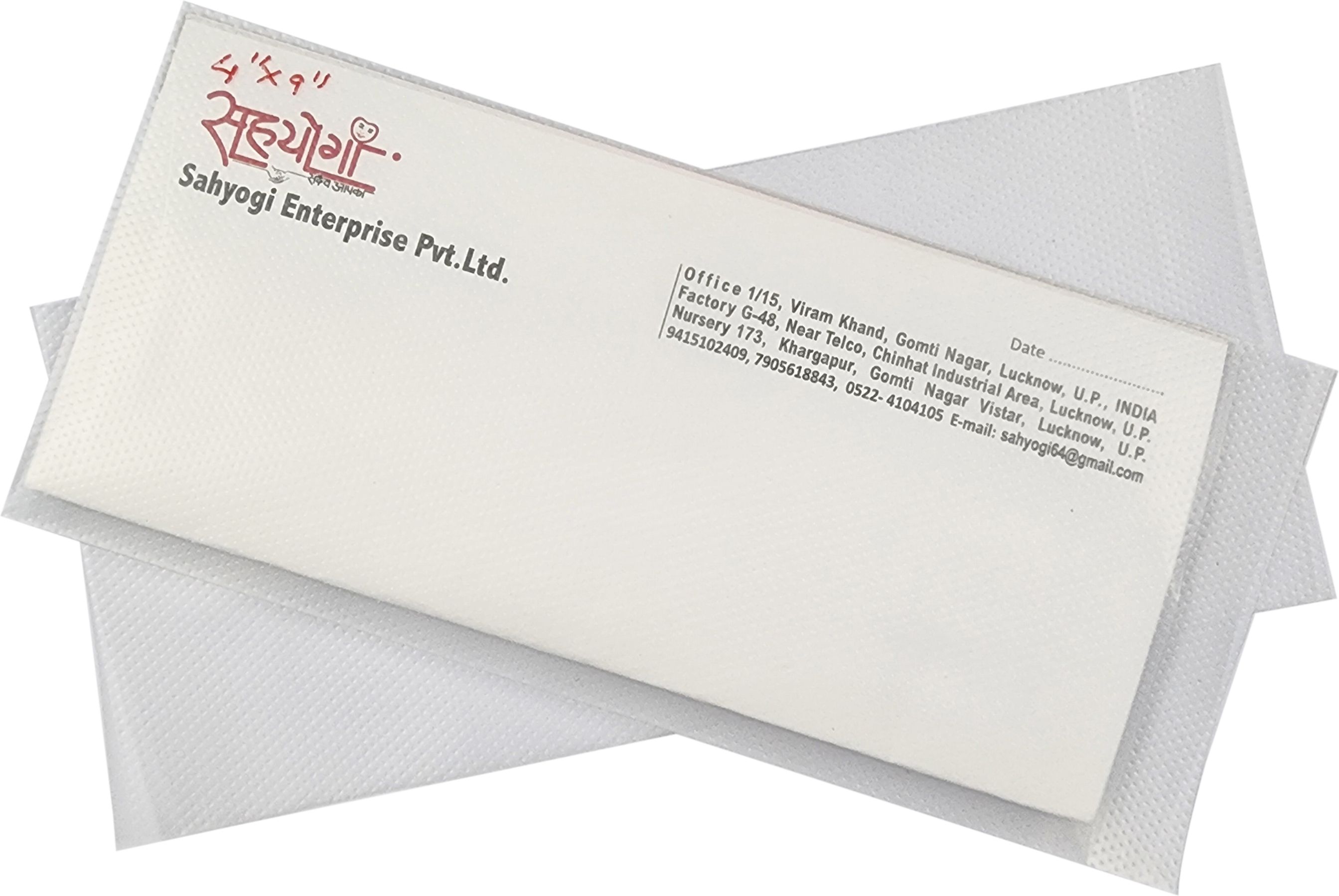 Transparent Aadhar Card Cover 4"X9" Inchs Embossed Glossy Synthetic waterproof Envelopes-image-7
