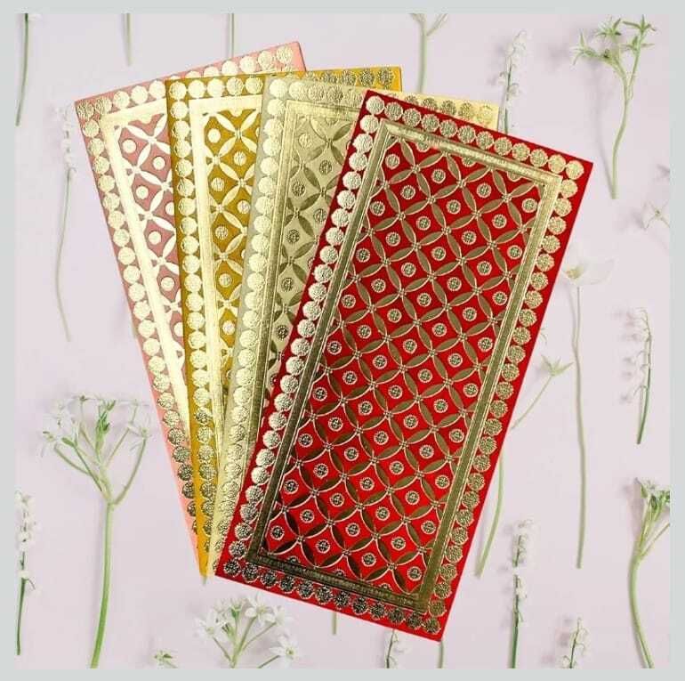 star creation Premium Gifting Envelope Big Size Foil Design Pack Of 30 Pieces Envelopes-picture-26