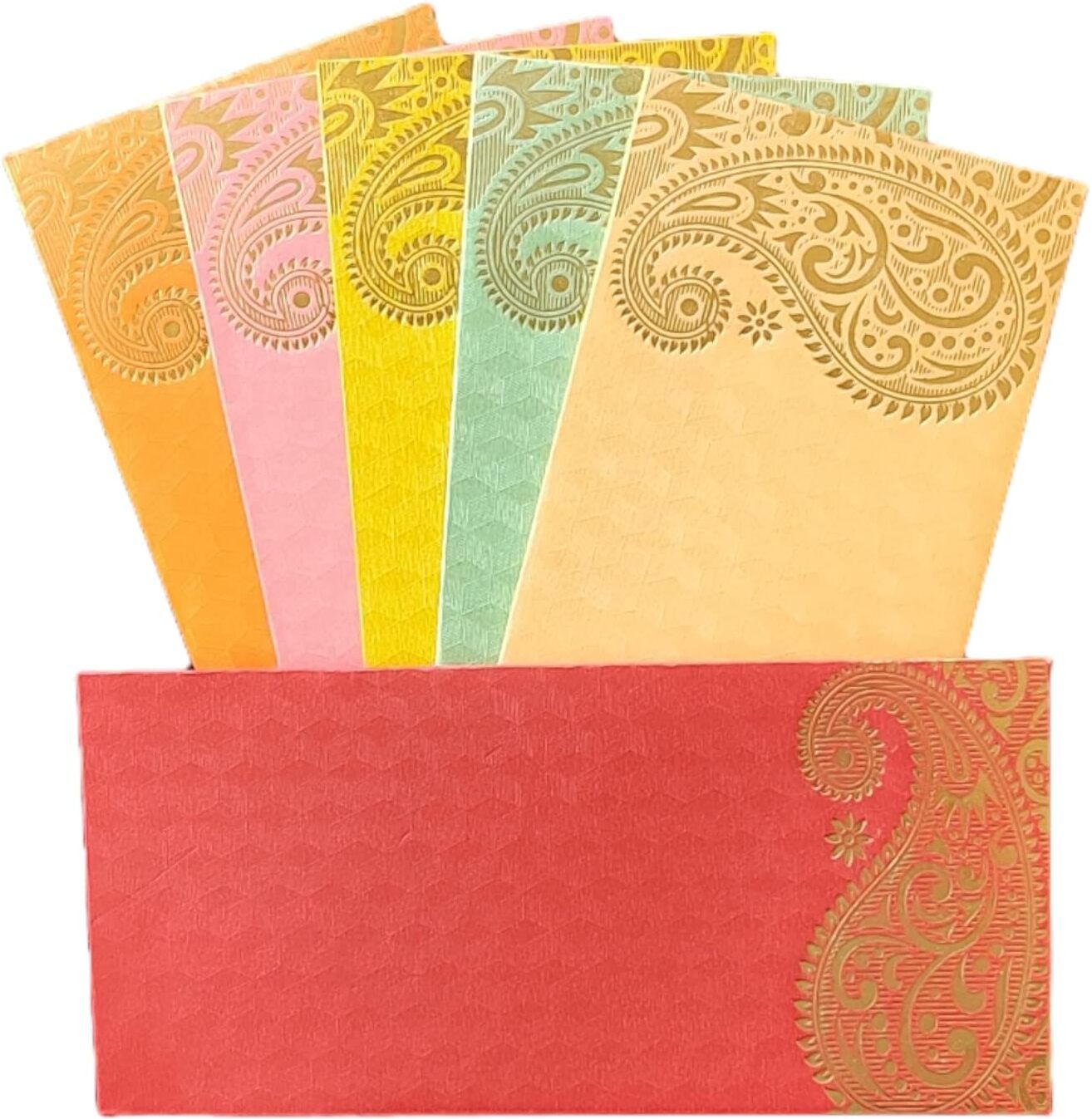 Designer Shagun Lifafa Metallic 25 Colourful Money Gift Envelope Envelopes-image-23