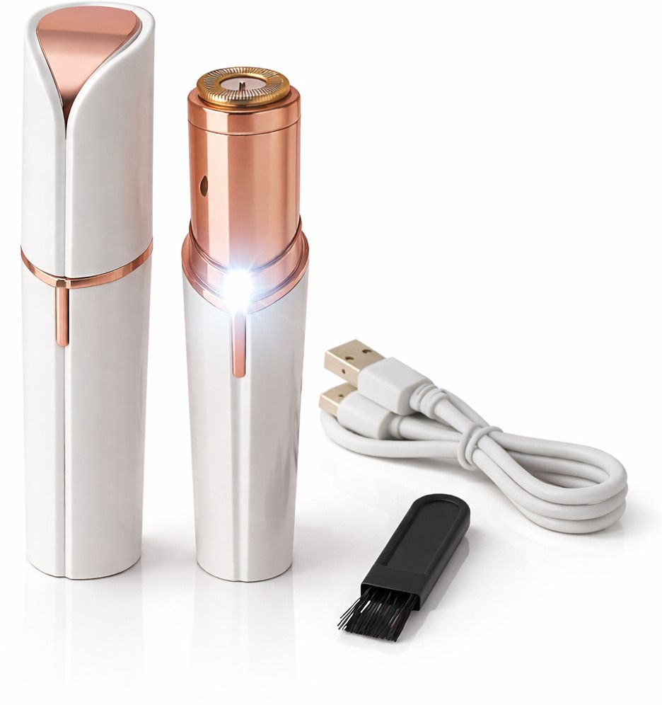 7V 7Vfacial hair removal machine rechargeable battery 45 minutes runtime-comfort, safety, painless, cordless (white gold) Cordless Epilator-image-6