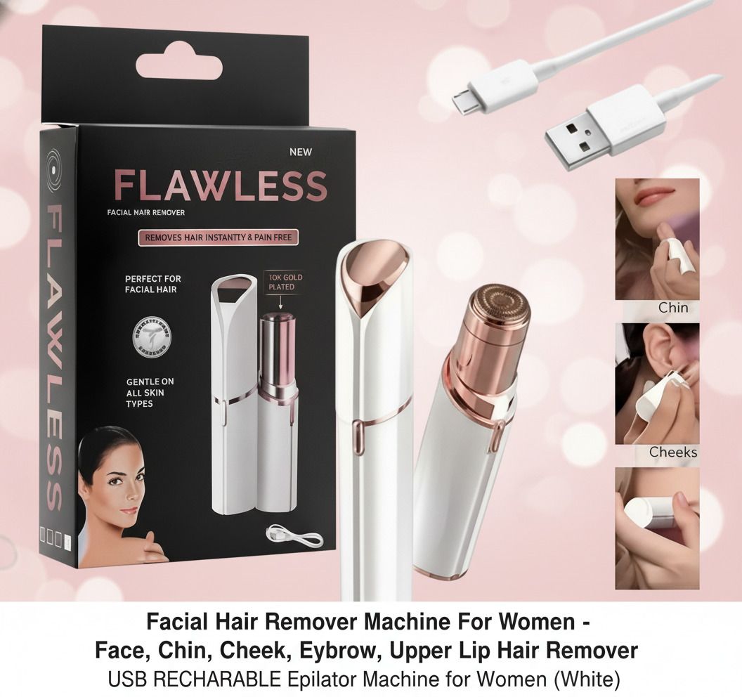 Online mega mart USB Hair Remover Cordless Epilator-image-9