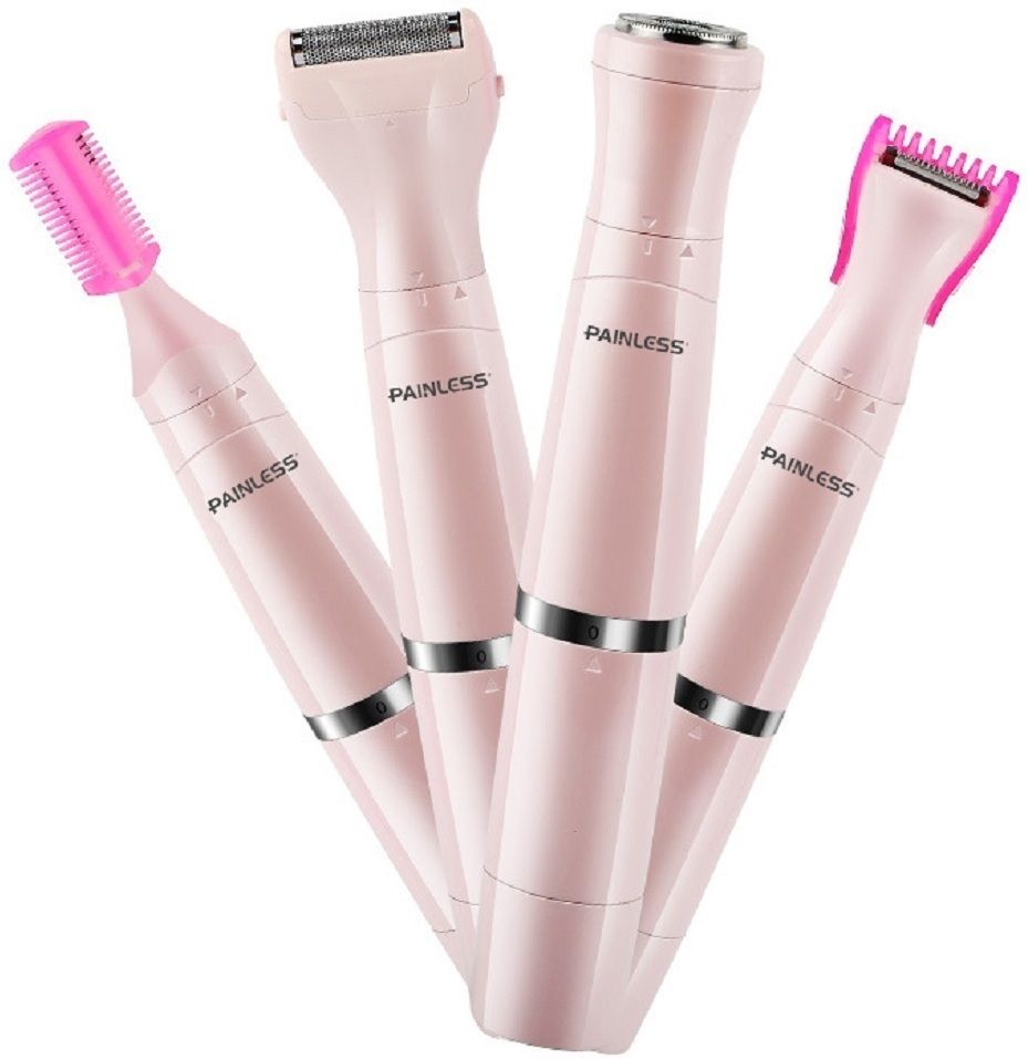 Painless Hair Removal for Women- 4 in 1 Electric Hair Shaver Kit Include Face Hair Remover, Eyebrow Trimmer, Body Shaver, Nose Hair Trimmer, Waterproof Razor Cordless Epilator-picture-22