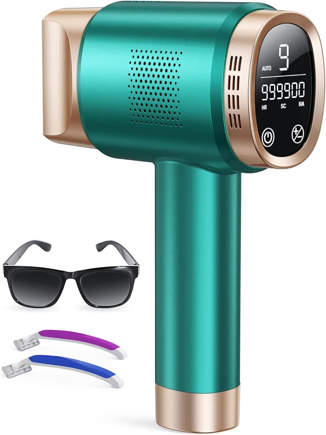 Yuva Pulse IPL Laser Hair Remover for Women & Men | 999999 Flashes | Ice Cooling | Permanent Hair Removal in 8 Weeks