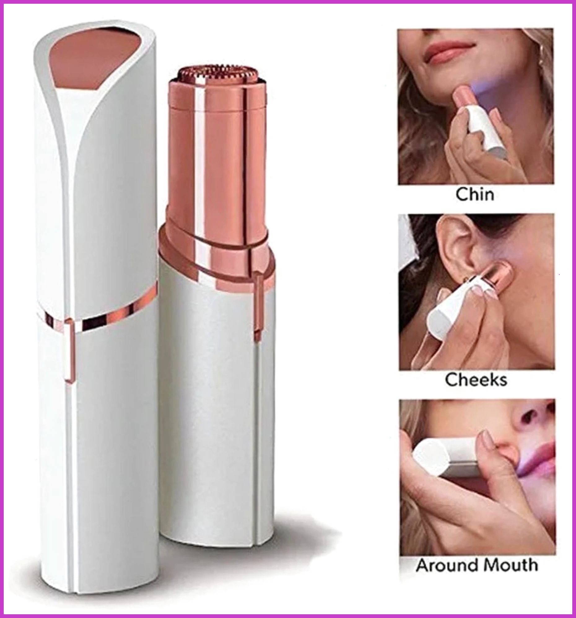 Garleaf Women Facial Hair Remover for Upper Lip & Chin – USB Beauty Trimmer Cordless Epilator-image-31