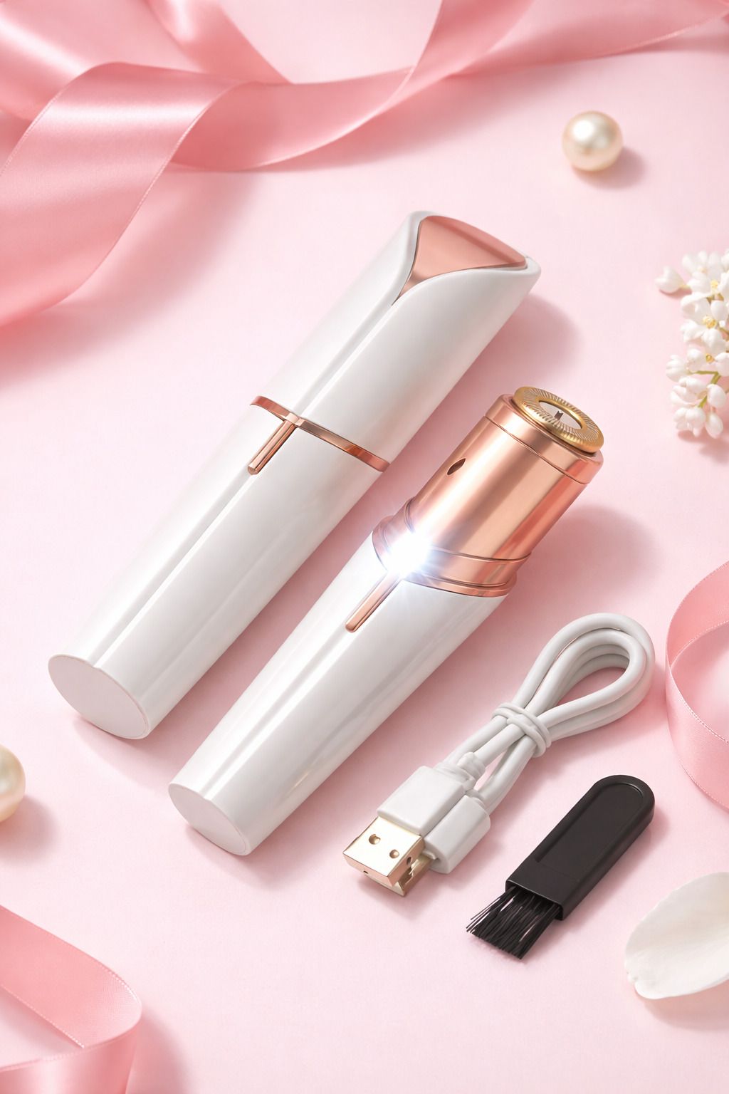 7V facial hair removal machine rechargeable battery 45 minutes runtime-comfort, painless, cordless for women Cordless Epilator-image-7