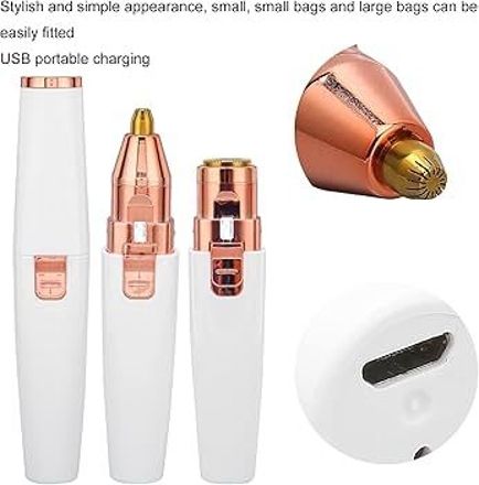 SKYFLYING Facial Hair Remover Machine For Women - Face, Chin, Cheek, Eyebrow, Upper Lip Hair Remover for Women, USB RECHARGEABLE Epilator Machine for Women Cordless Epilator