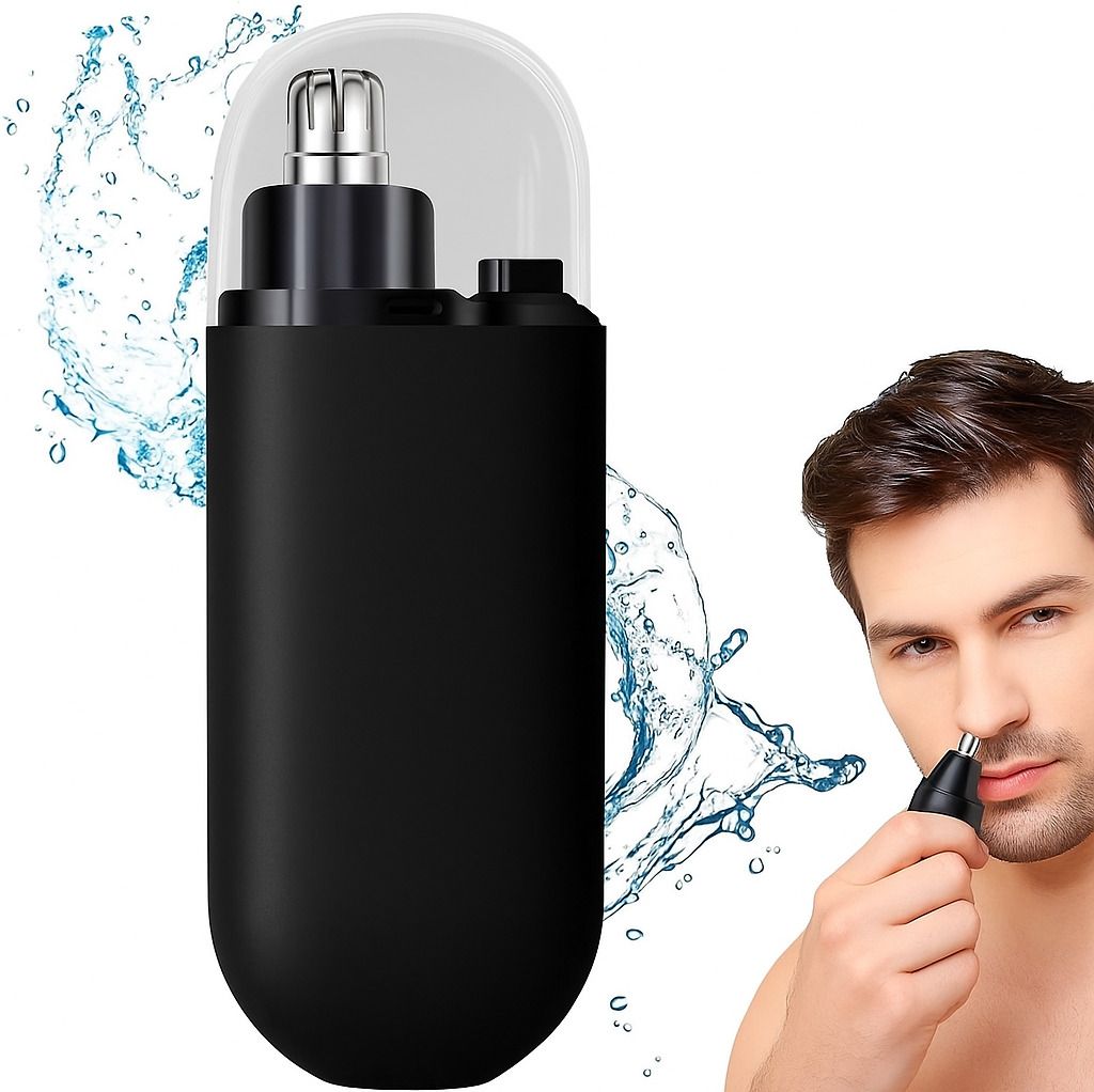 PAHNIK Nose Trimmer for Man & Women | Rechargeable Ear & Nose Hair Trimmer with Dual-Edge Stainless Steel Blades | Waterproof, Pain less, Portable Grooming Kit for Nose, Ears & Eyebrows Cordless Epilator-image-13