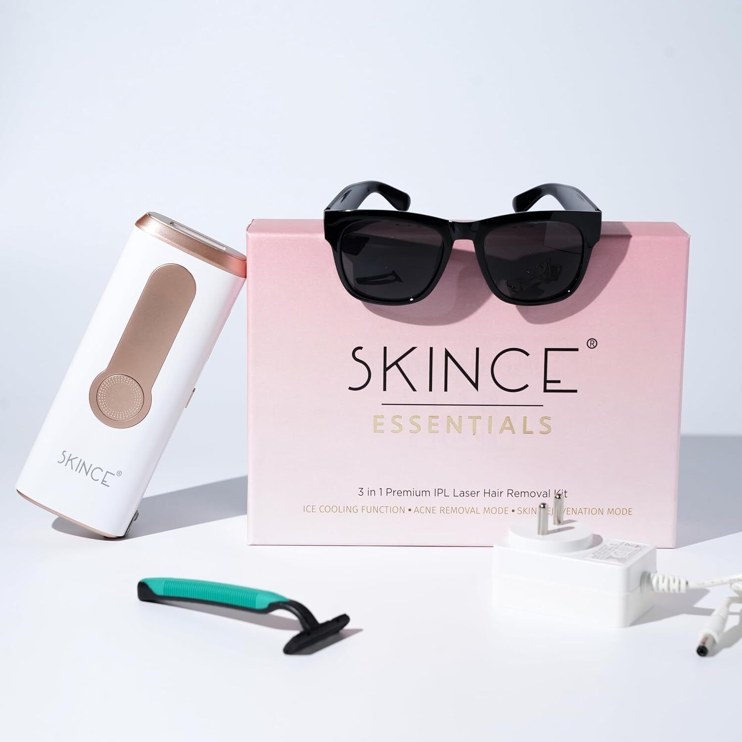 SKINCE 3 in 1 IPL Hair Removal Kit, Ice Cooling Tech, 999,900 Flashes, Whole body use Corded Epilator-image-27
