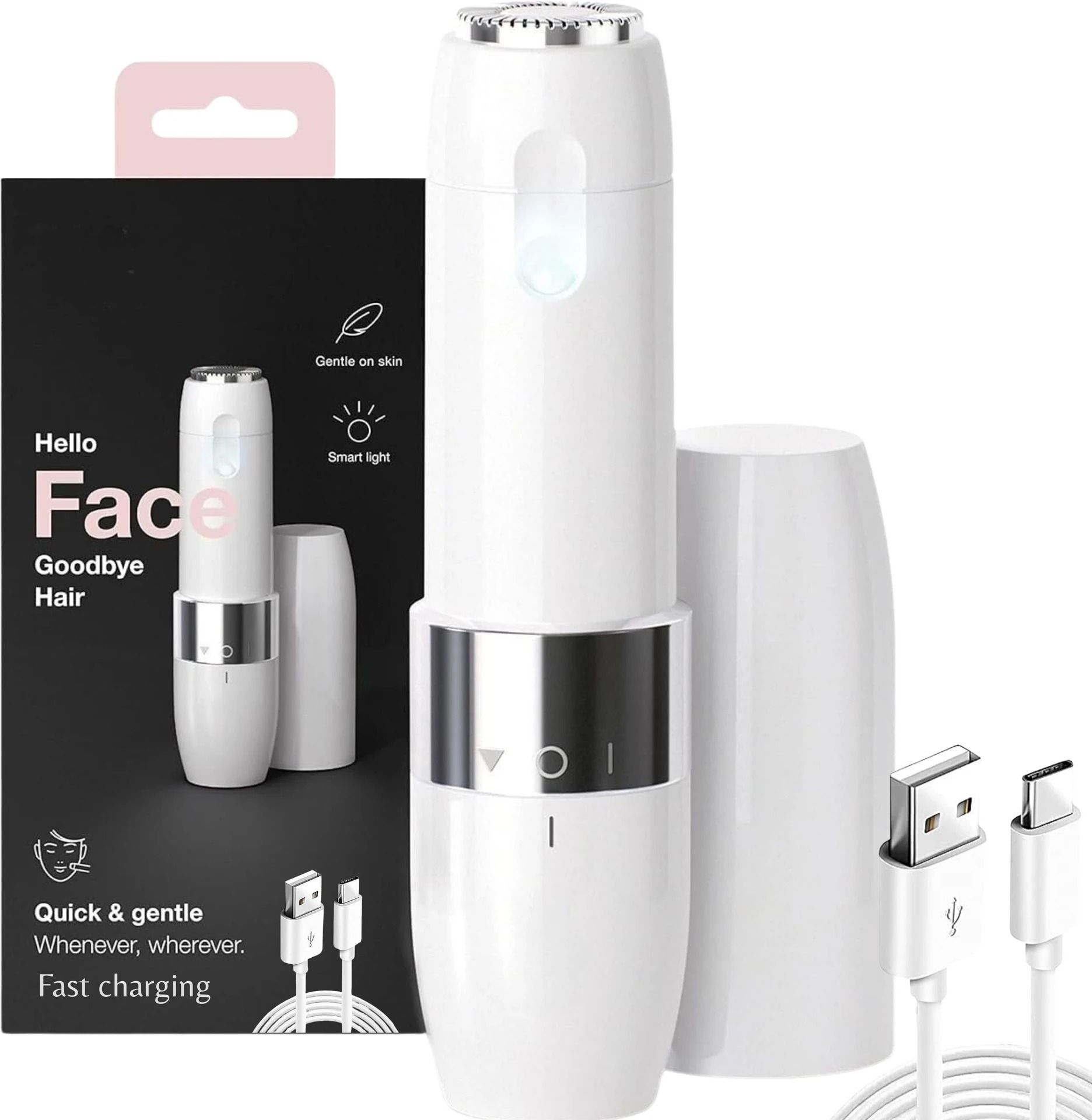 RACCOON Epilator Face Mini Hair Remover FS1100 Cordless for Women Cordless Epilator-image-15