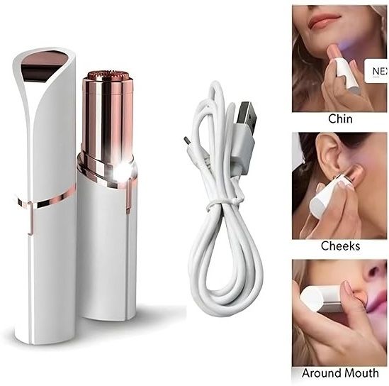 Ramya Beauty care We Face Hair Remover Upper Lip, Chin, Eyebrow Trimmer Shaver Machine for Women Trimmer 60 min Runtime 1 Length Settings Cordless Epilator-image-42