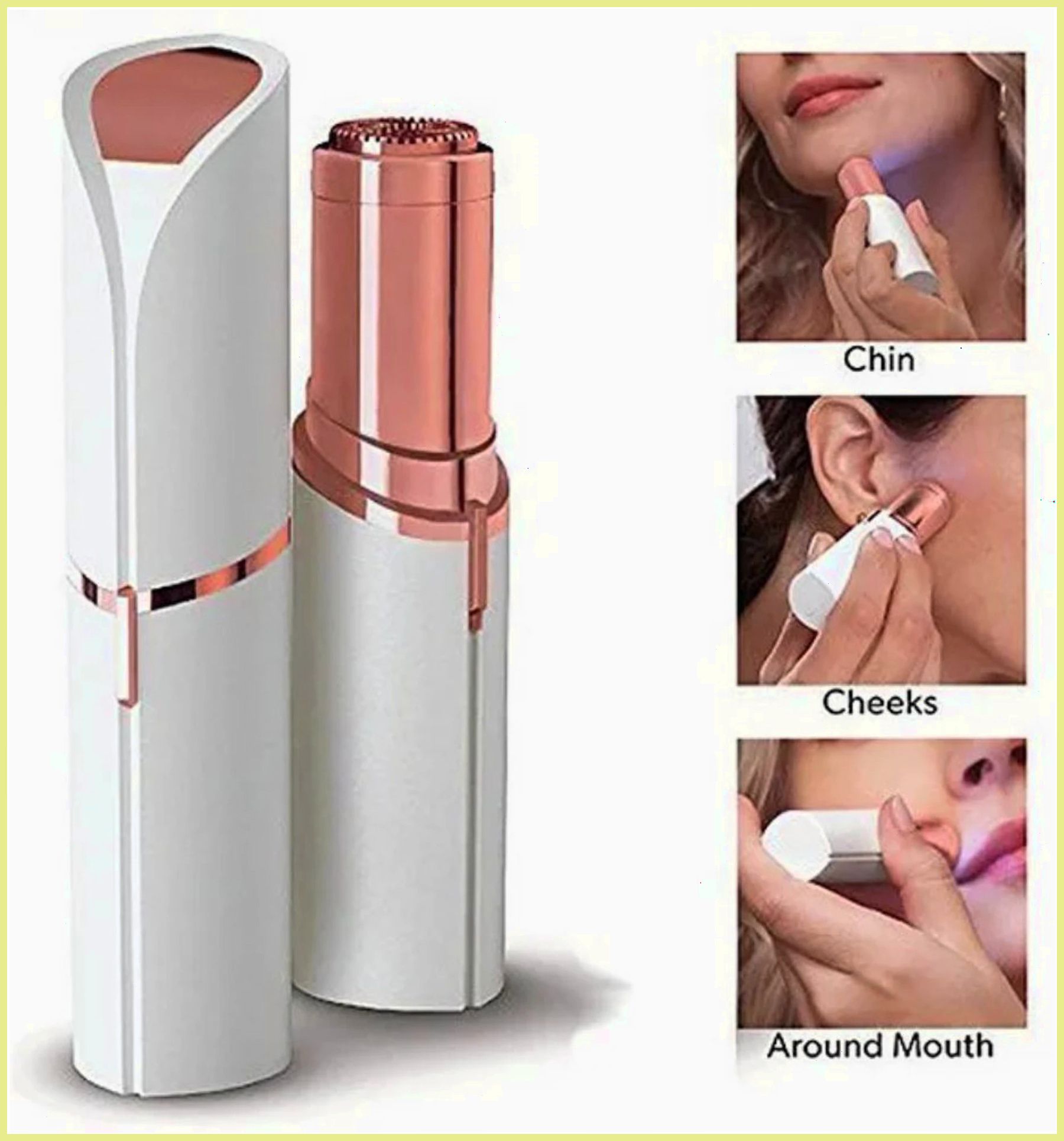 Garleaf Women’s Flawless USB Face Hair Trimmer – Hypoallergenic Blades Cordless Epilator-image-45