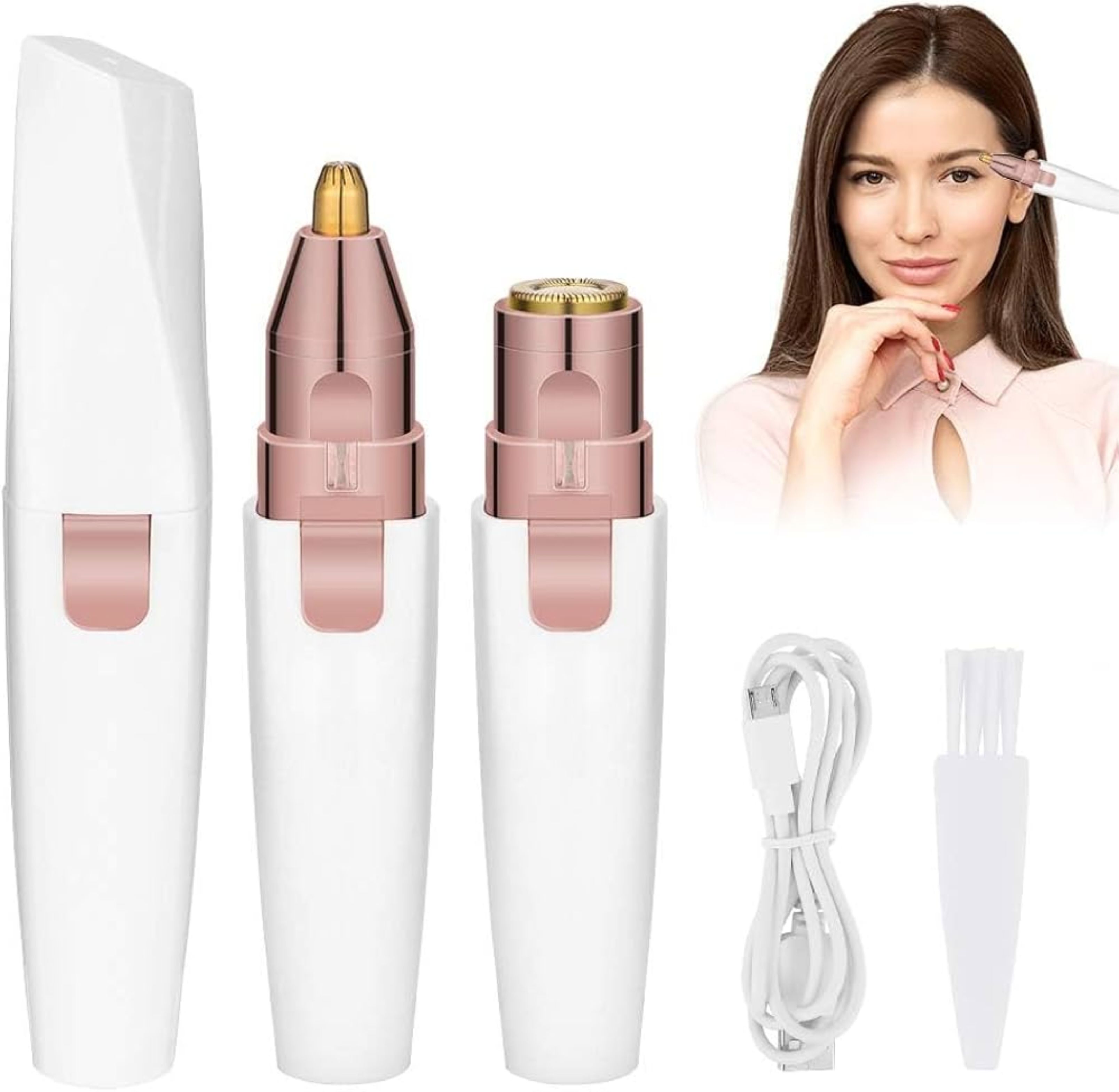 Parthstylemart Electric Facial Hair Remover and Eyebrow Trimmer Rechargeable Cordless Epilator-image-30
