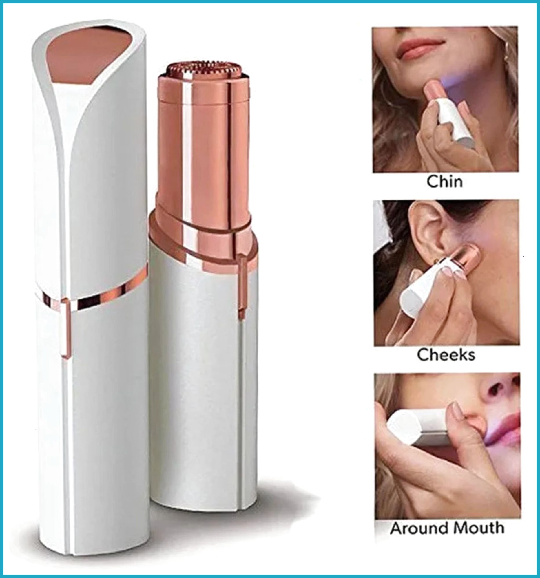 Garleaf Facial Hair Remover Machine Women Face,Chin,Cheek, Eyebrow Hair Remover Cordless Epilator-image-36