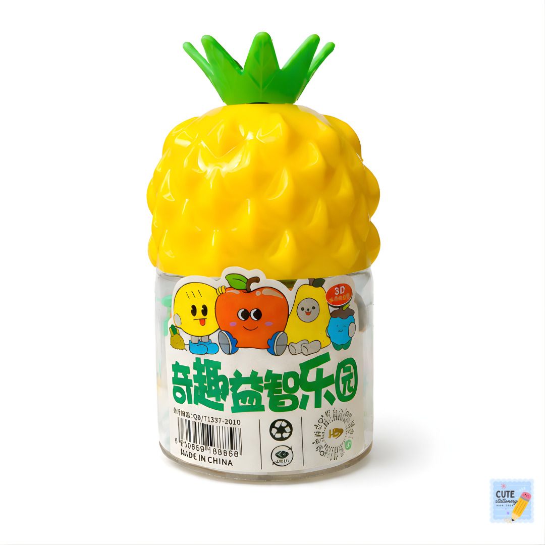 cutestationery Pineapple Eraser Set (Assorted Color) Non-Toxic Eraser-picture-16