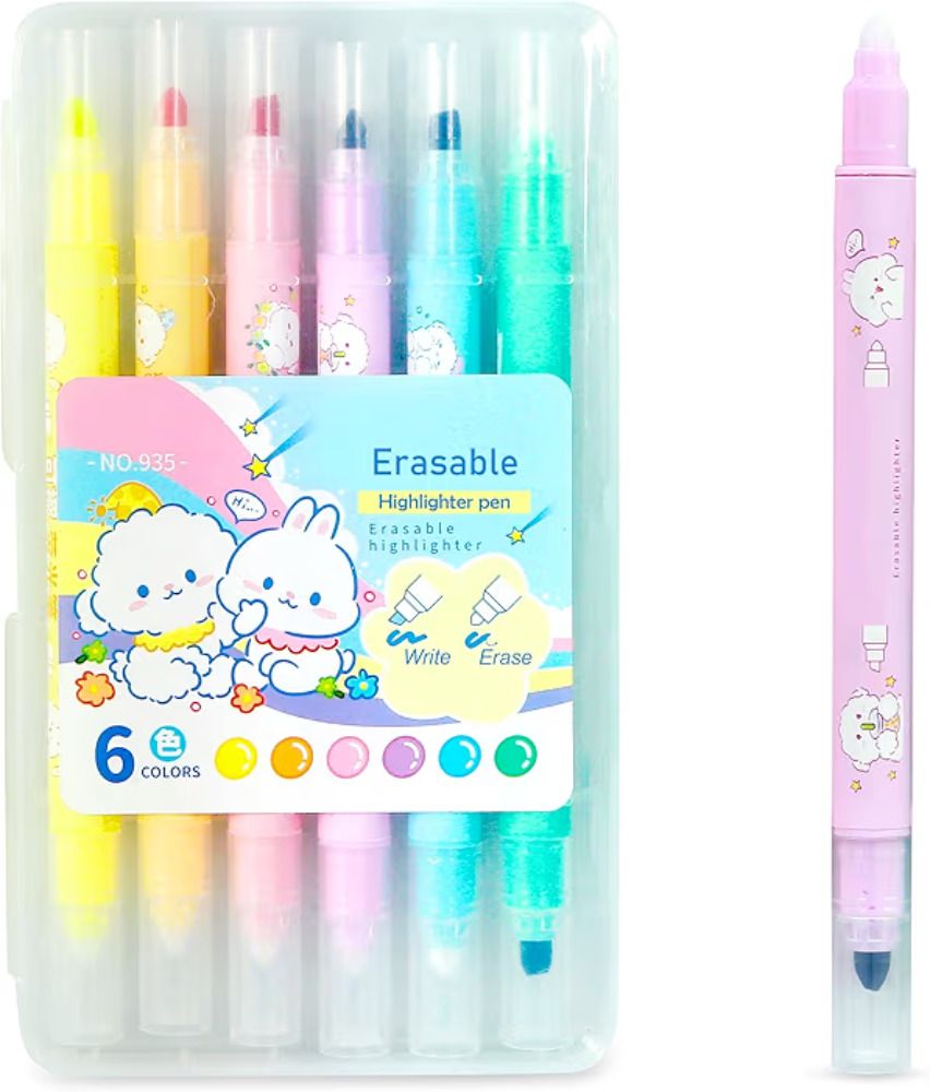 shyam Erasable Marker 6 shades Non-Toxic Eraser-picture-33