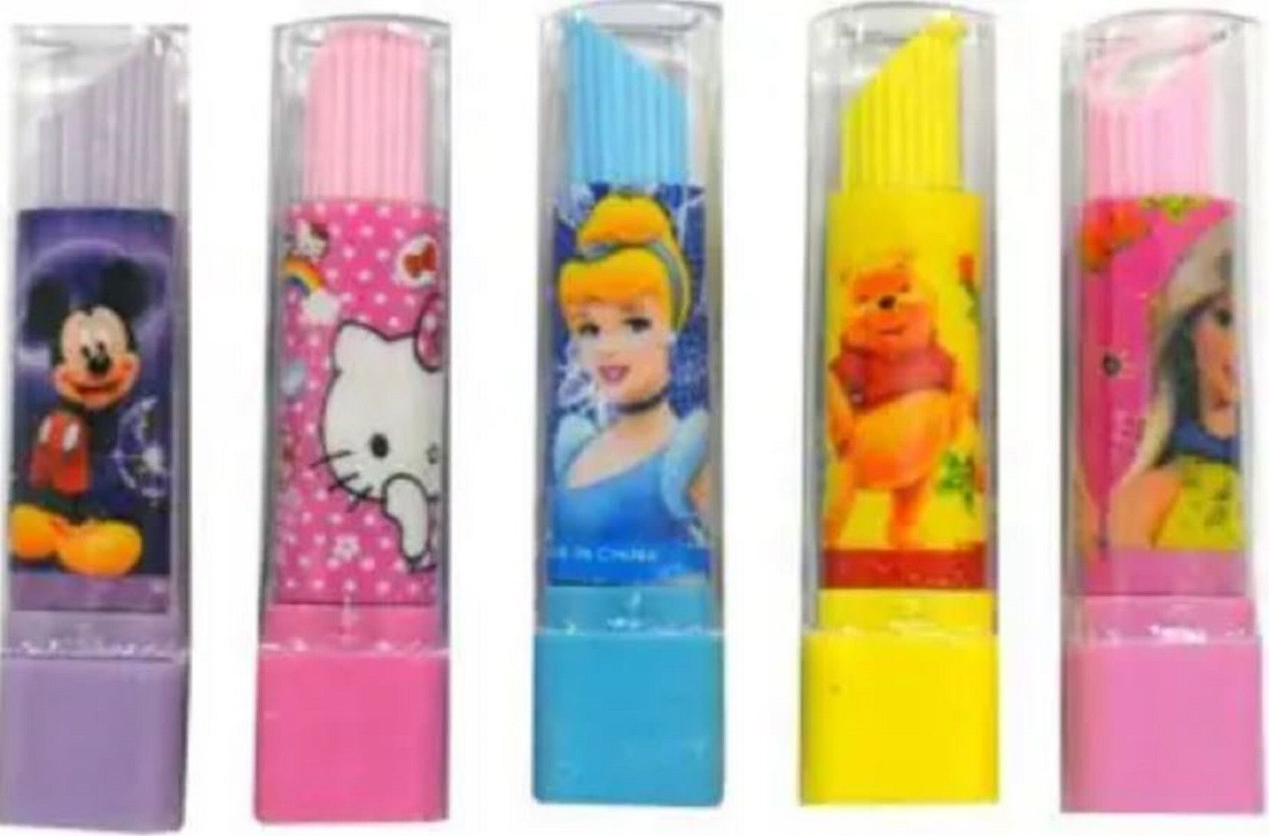 jkecommerce Lipstick Eraser for Kids for School Use Eraser for Girls and Boys Non-Toxic Eraser-picture-35