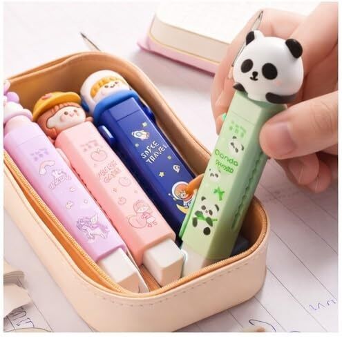 xelcis ute Lockable Slide Out Rubber Eraser for Creative Art Projects Non-Toxic Eraser-picture-45