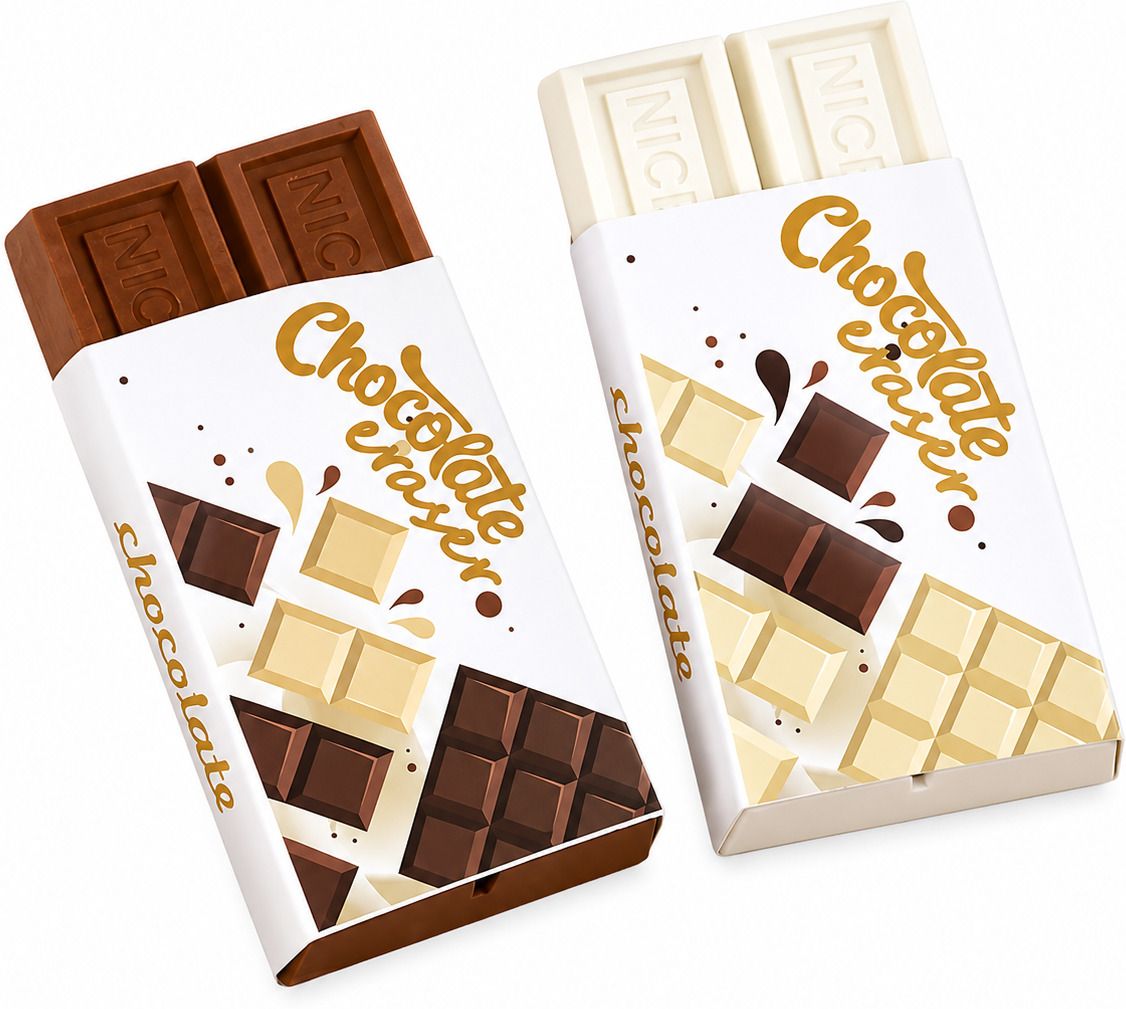 Chocolate Bar Shaped Eraser Non-Toxic Eraser-image-49