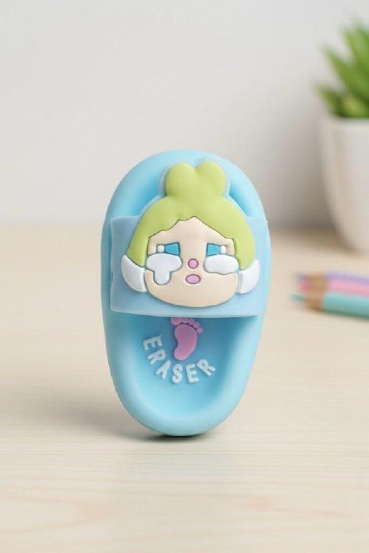 mahir Bear Slipper Shape Eraser for School, Drawing & Return Gifts Non-Toxic Eraser-picture-17