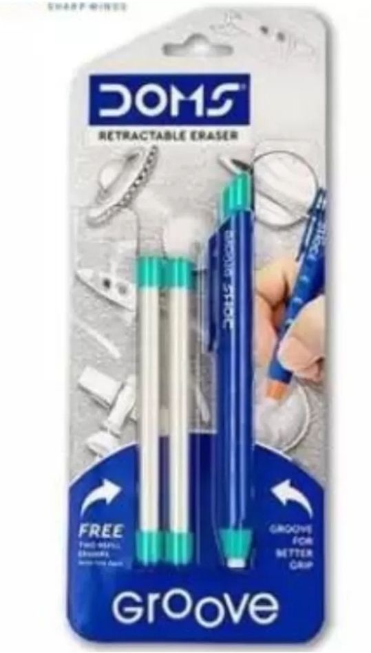 doms Retractable Eraser with 2 Refill Non-Toxic Eraser-picture-31