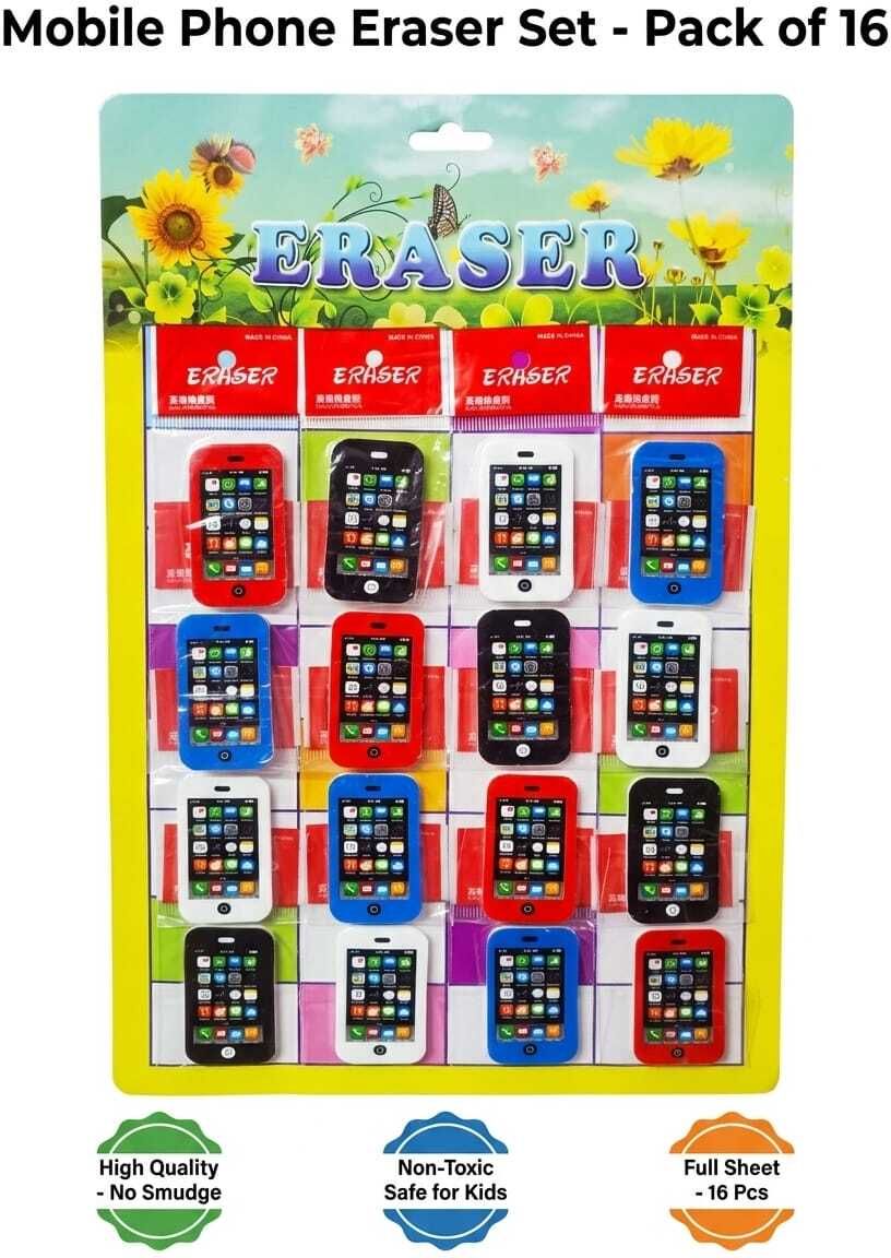 zamzam Mobile Phone Shaped Non-Toxic Fancy Eraser Sheet Non-Toxic Eraser-picture-36